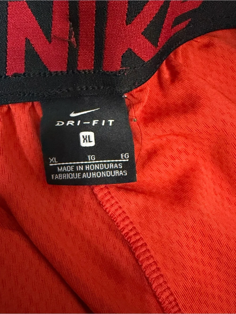 Nike Dri-FIT Red basketball style Athletic Shorts size XL
